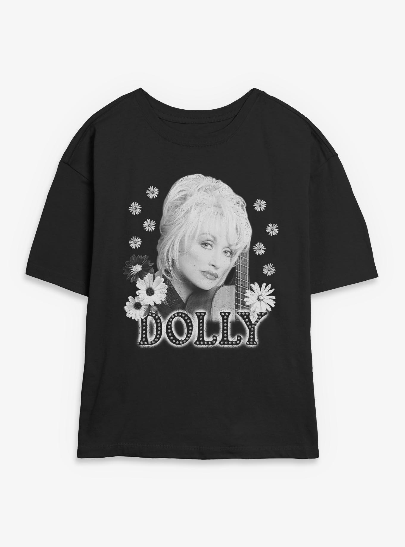 Dolly Parton Flowers Girls Skimmer T-Shirt, , hi-res