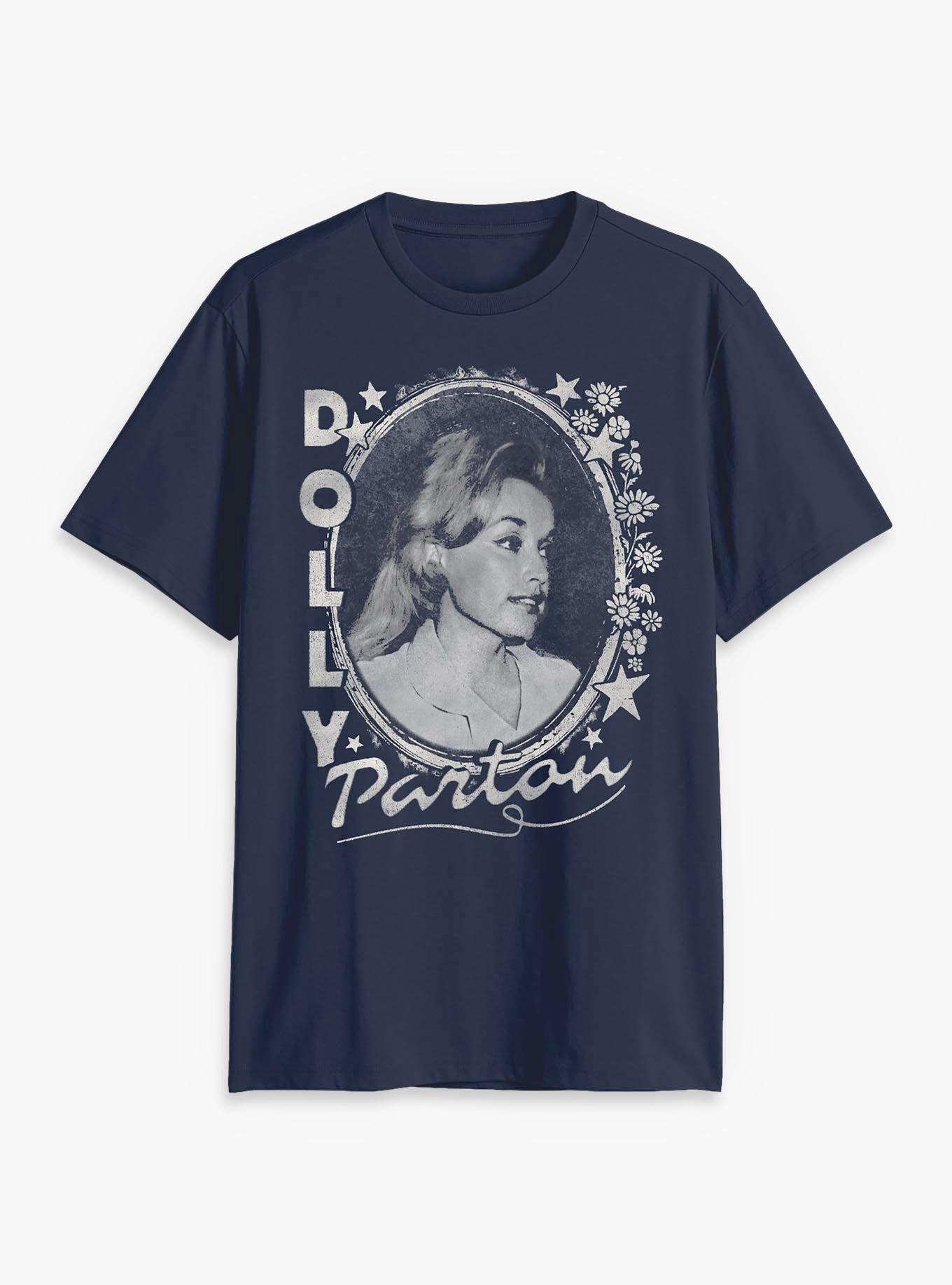 Dolly Parton Stars And Flowers T-Shirt, , hi-res