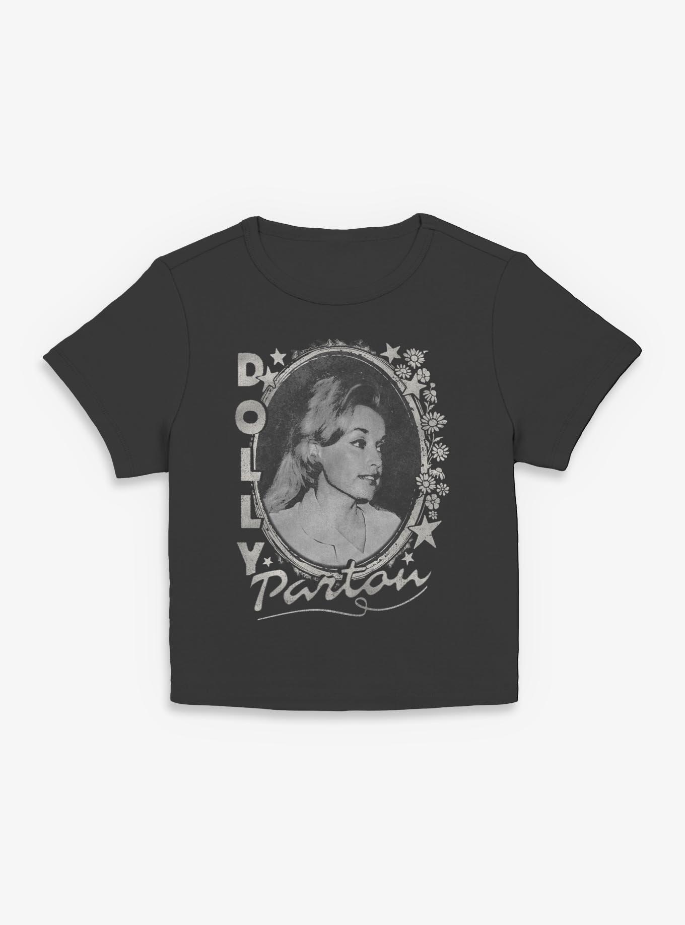Dolly Parton Stars And Flowers Girls Baby T-Shirt, , hi-res