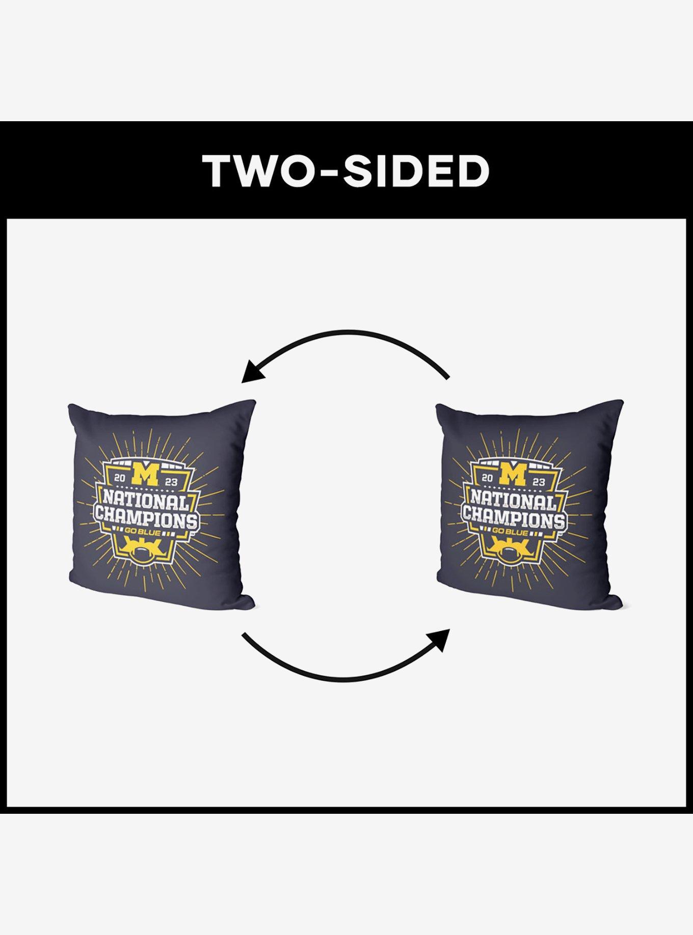 NCAA 2023 FBC Intimidate Michigan Throw Pillow, , hi-res