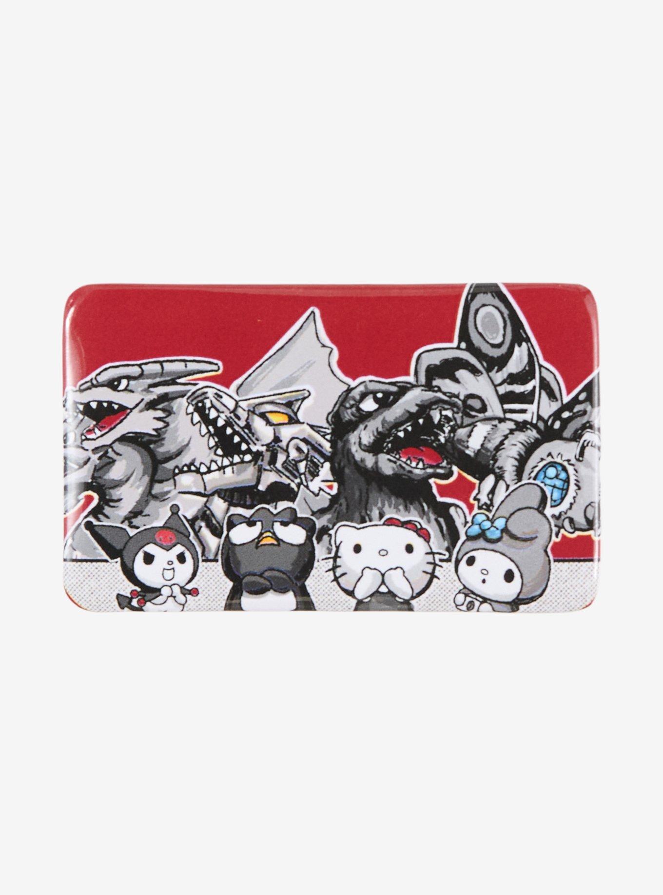 Hello Kitty And Friends X Godzilla Button