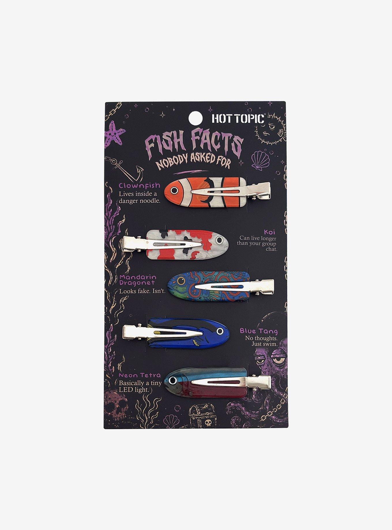 Fish Facts Hair Clip Set | Hot Topic
