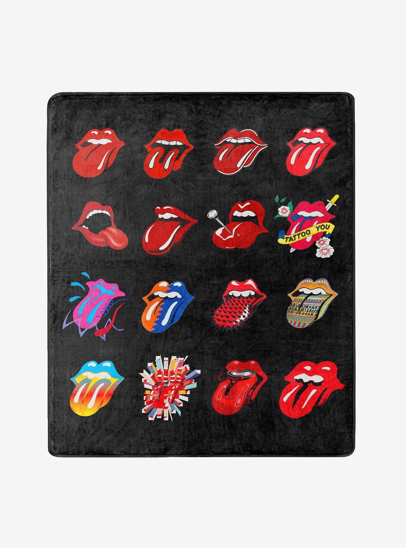 The Rolling Stones Tongue History Cloud Touch Throw Blanket, , hi-res