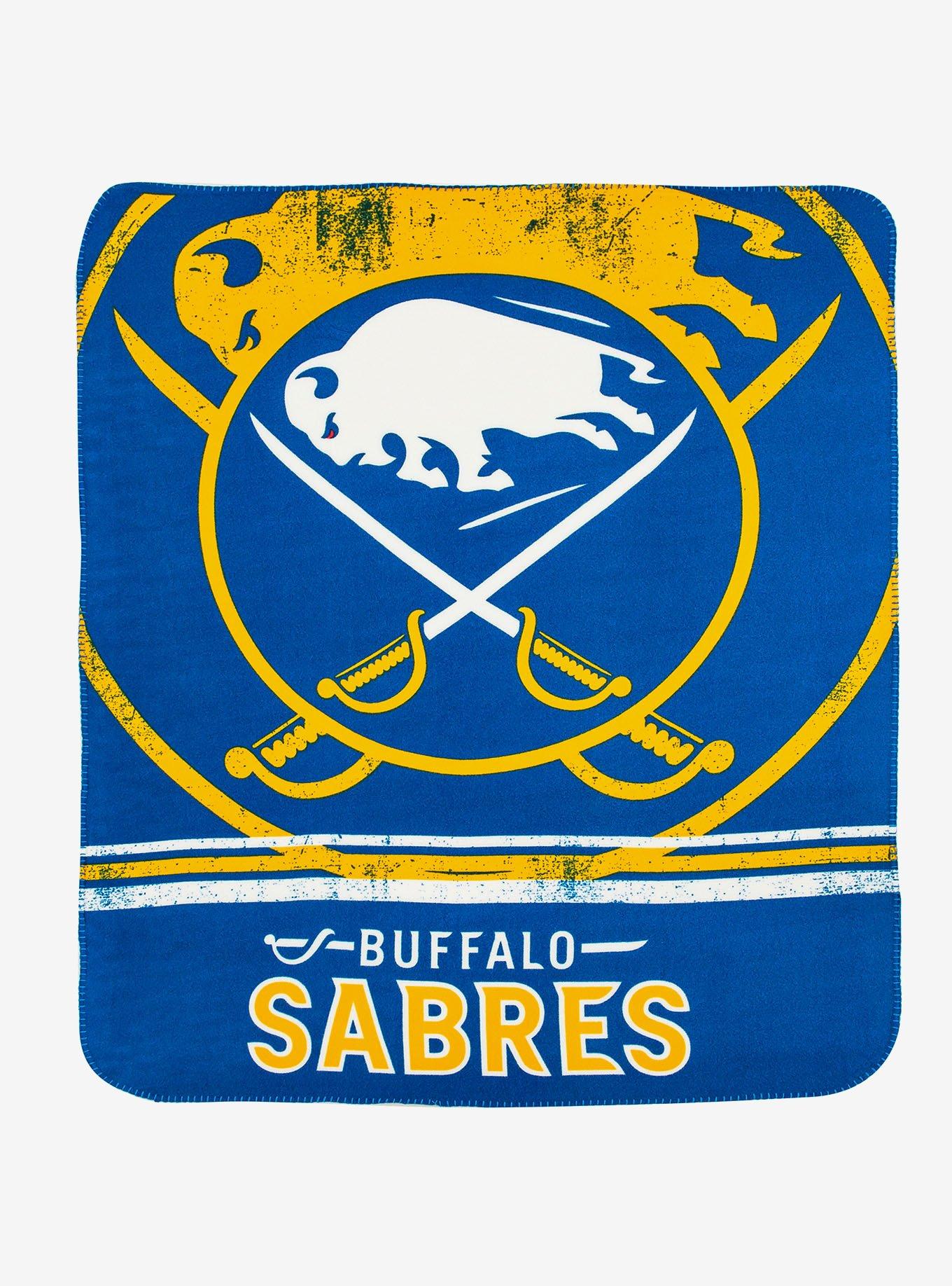 NHL Buffalo Sabres Fade Away Fleece Throw Blanket, , hi-res