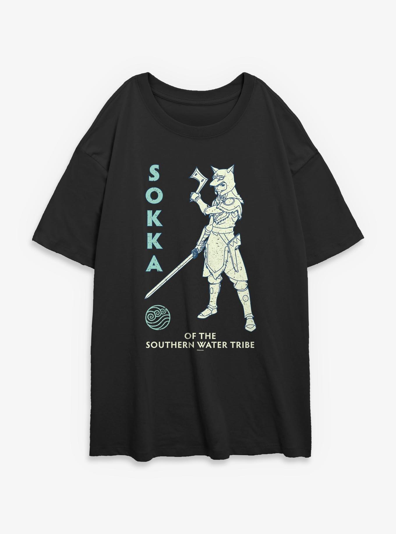 Avatar: The Last Airbender Avatar Sokka Southern Wolf Womens Oversized T-Shirt, , hi-res