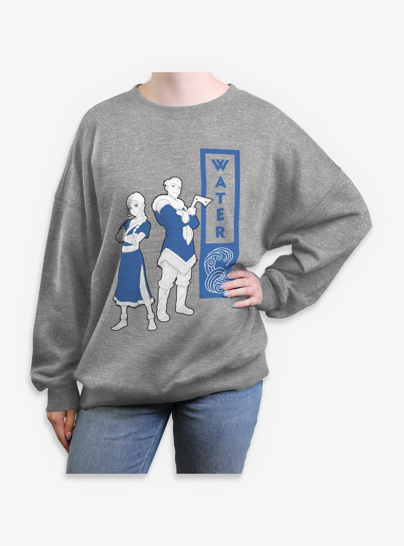 Avatar: The Last Airbender Avatar Water Tribe Duo Womens Oversized Sweatshirt, , hi-res