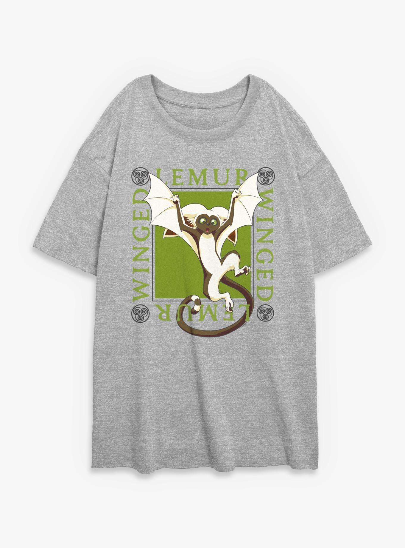Avatar: The Last Airbender Avatar Flying Lemur Momo Womens Oversized T-Shirt, , hi-res