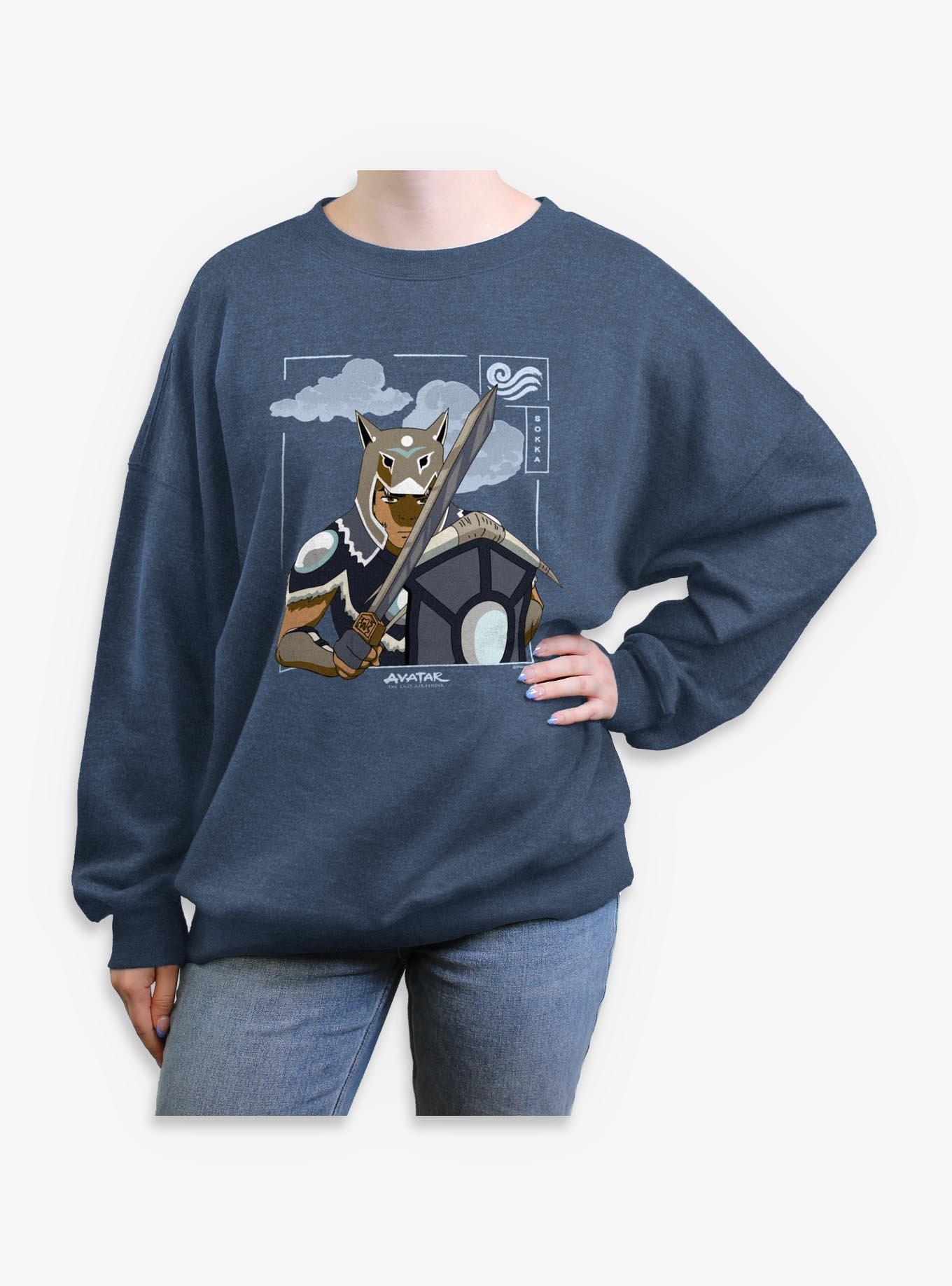Avatar: The Last Airbender Avatar Sokka Water Tribe Armor Womens Oversized Sweatshirt, , hi-res
