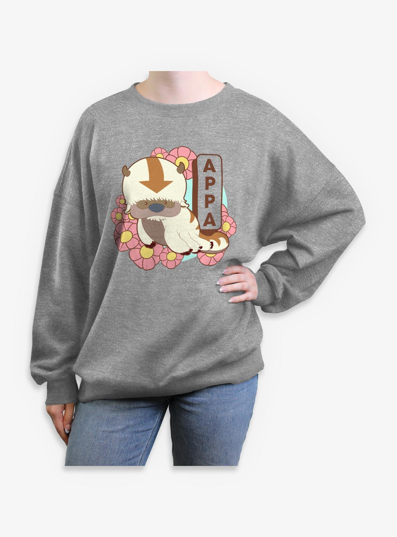 Avatar: The Last Airbender Avatar Appa Chibi Spring Womens Oversized Sweatshirt, , hi-res