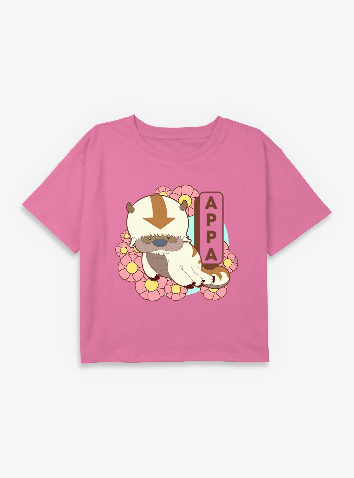 Avatar: The Last Airbender Avatar Appa Chibi Spring Youth Girls Boxy Crop T-Shirt, , hi-res