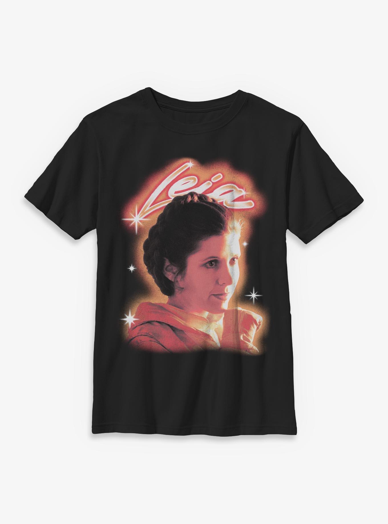 Star Wars Princess Leia Ringer T-Shirt, BLACK, hi-res view 1