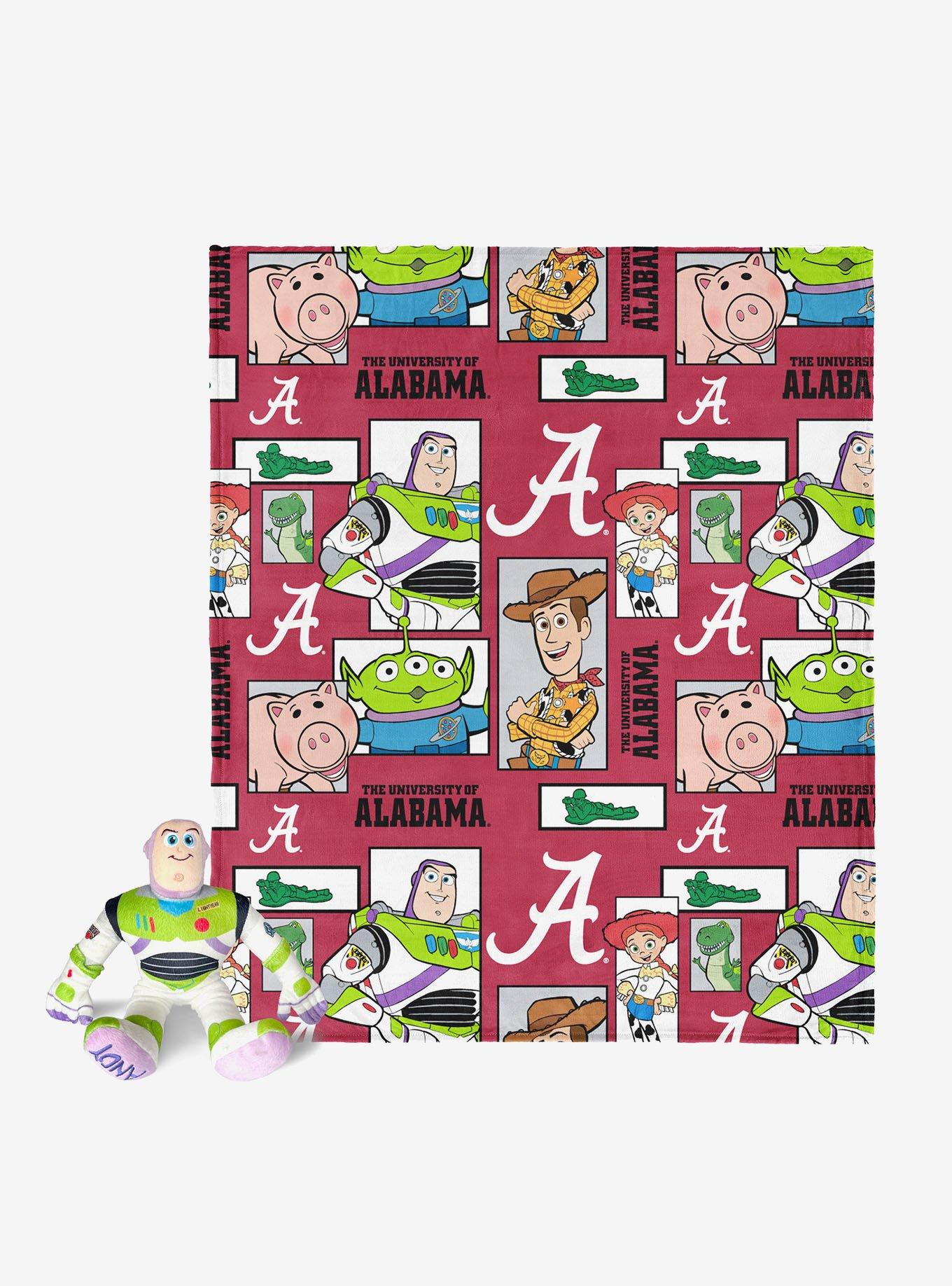 NCAA Alabama Crimson Tide Disney Toy Story Buzz Lightyear Cameo Hugger Pillow & Silk Touch Throw Blanket Set, , hi-res