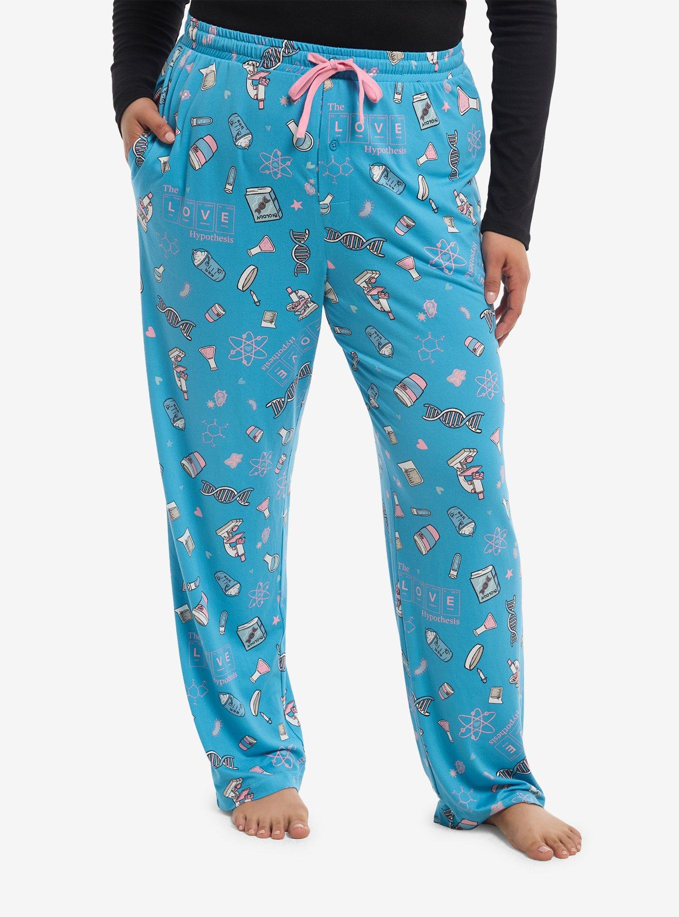 The Love Hypothesis Science Icons Pajama Pants Plus Size