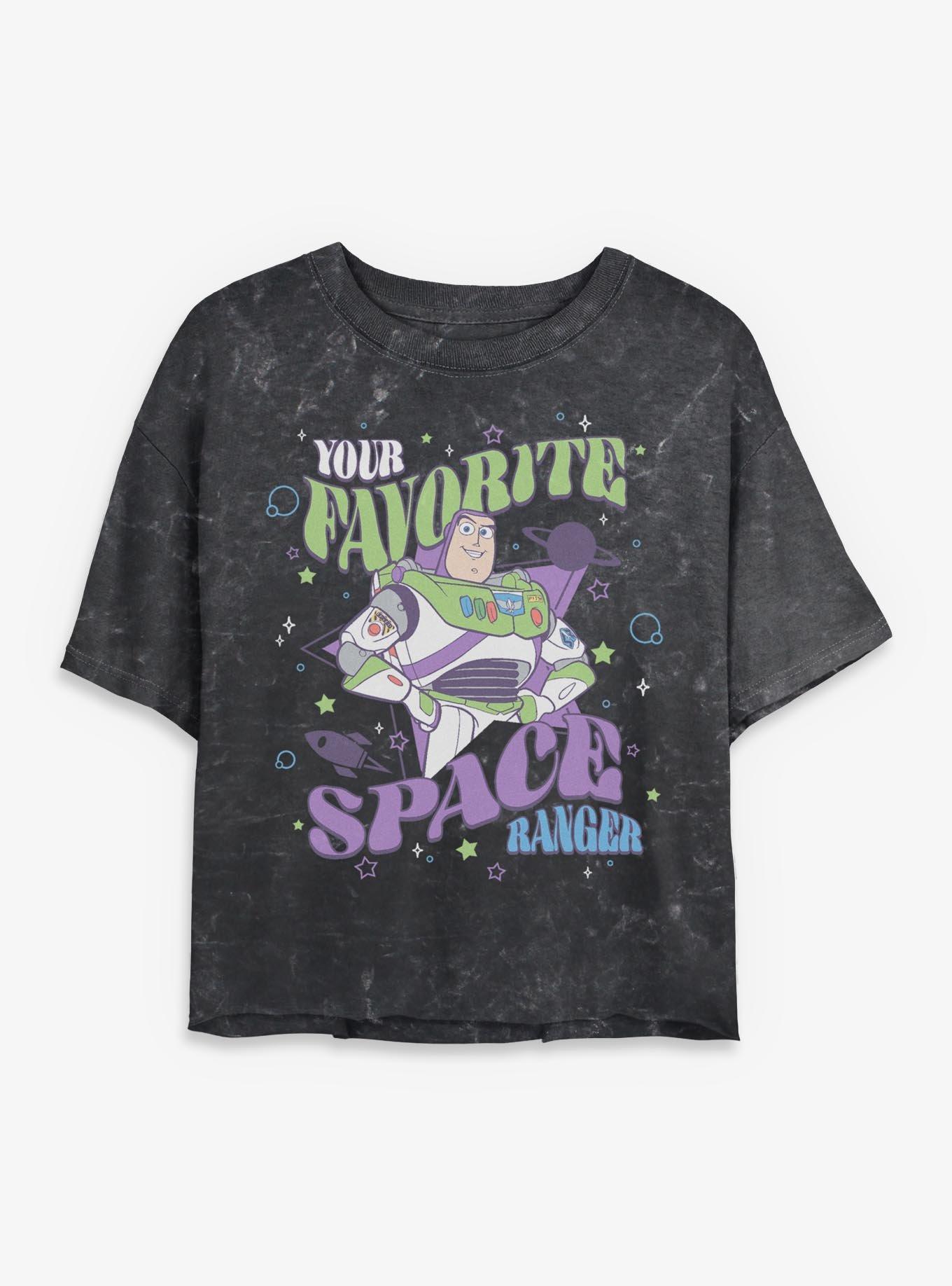 Disney Pixar Toy Story Your Favorite Space Ranger Buzz Lightyear Mineral Wash Womens Crop T-Shirt, , hi-res