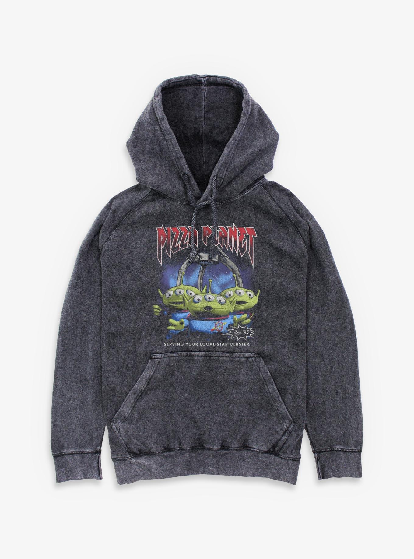 Disney Pixar Toy Story Pizza Planet Aliens Since 95 Mineral Wash Hoodie, , hi-res