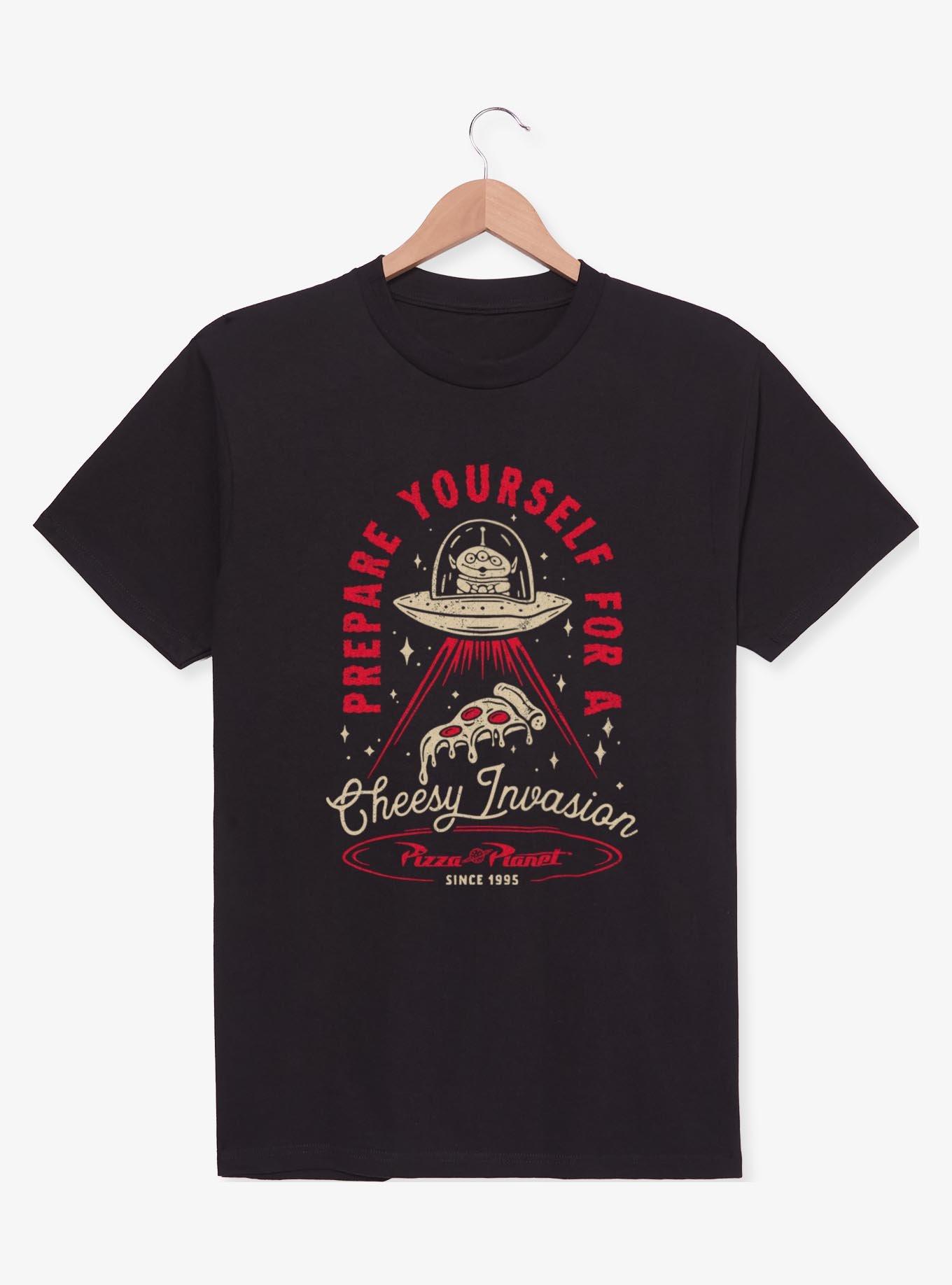 Disney Pixar Toy Story Aliens Cheesy Invasion Pizza Planet T-Shirt, , hi-res