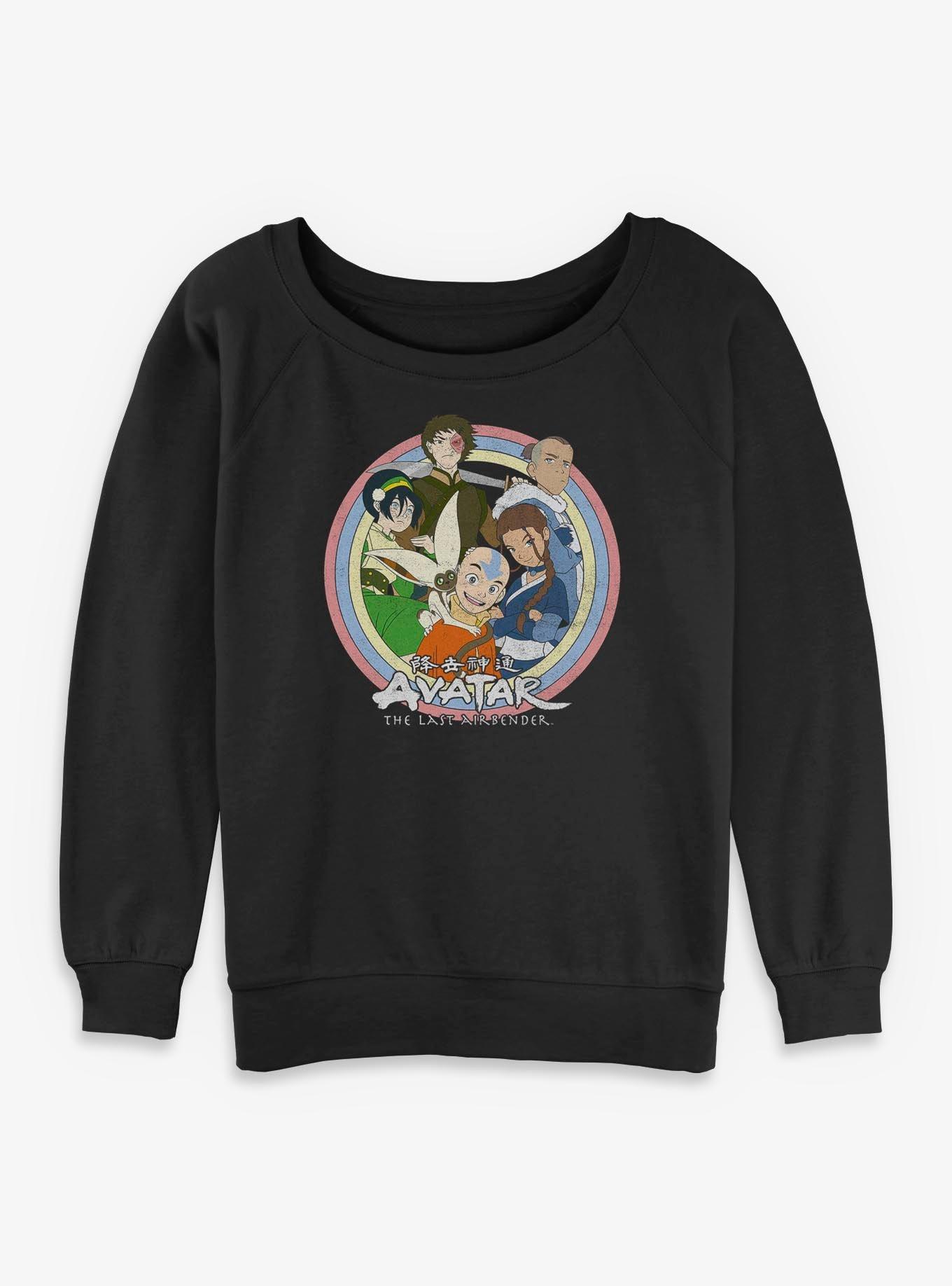 Avatar: The Last Airbender Avatar Avatar Circle Group Womens Slouchy Sweatshirt, , hi-res