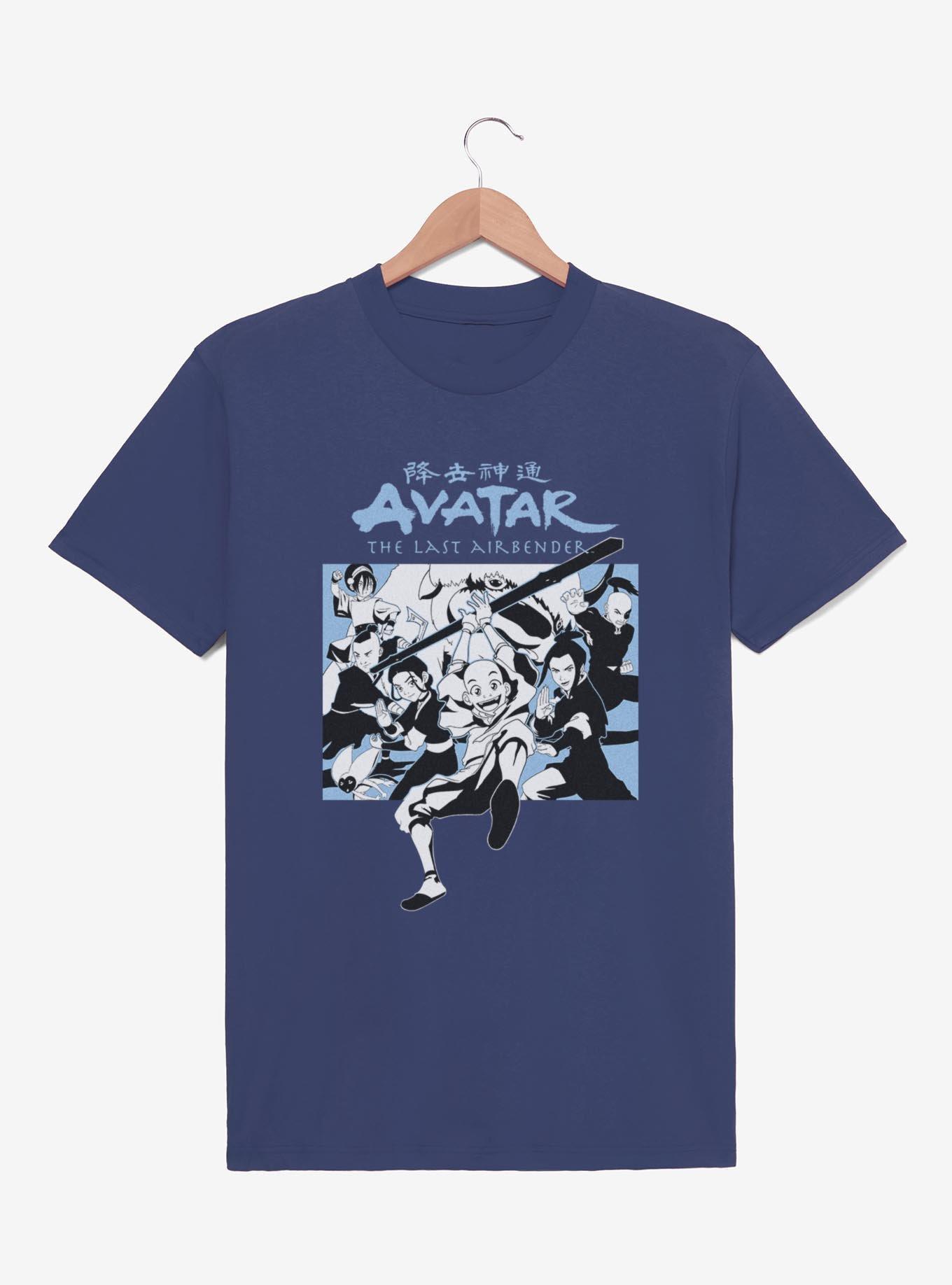 Avatar: The Last Airbender Avatar BW Group T-Shirt, , hi-res