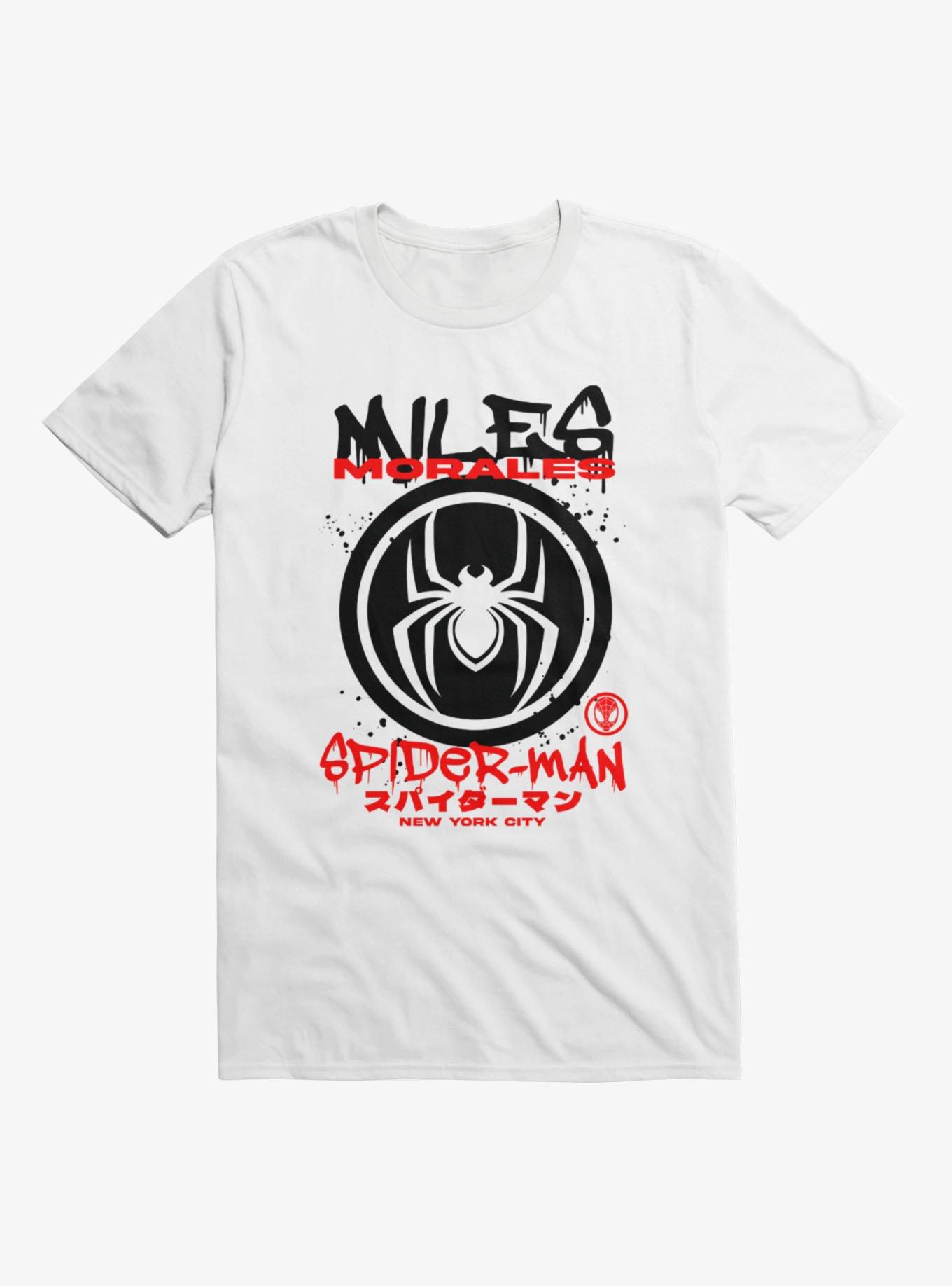 Marvel Spider-Man New York Graffiti Drip Miles Morales T-Shirt, , hi-res