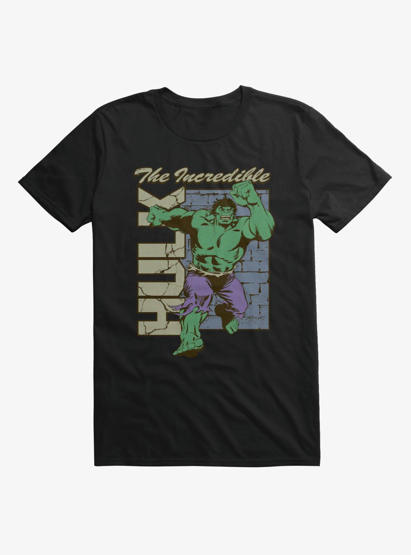 Marvel Retro Incredible Hulk Wall Smash T-Shirt, , hi-res