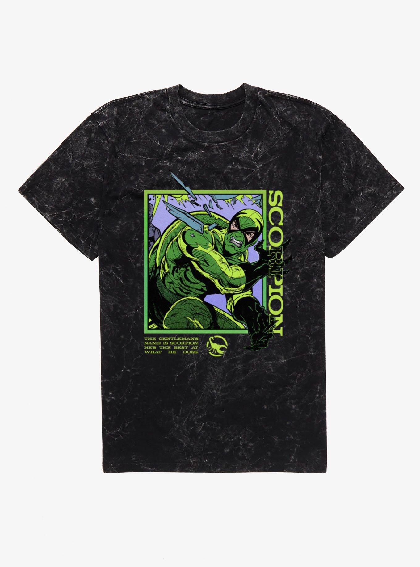 Marvel Spider-Man The Gentleman's Name Is Scorpion Mineral Wash T-Shirt, , hi-res