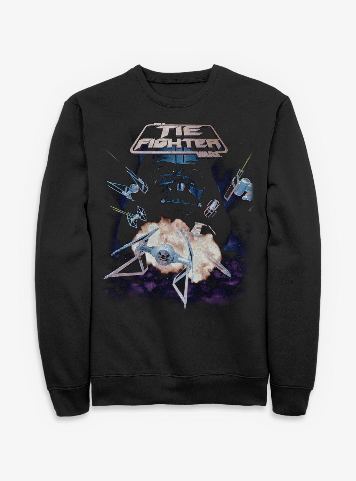 Star Wars Space Combat Simulator Tie Fighter Sweatshirt Hot Topic Exclusive