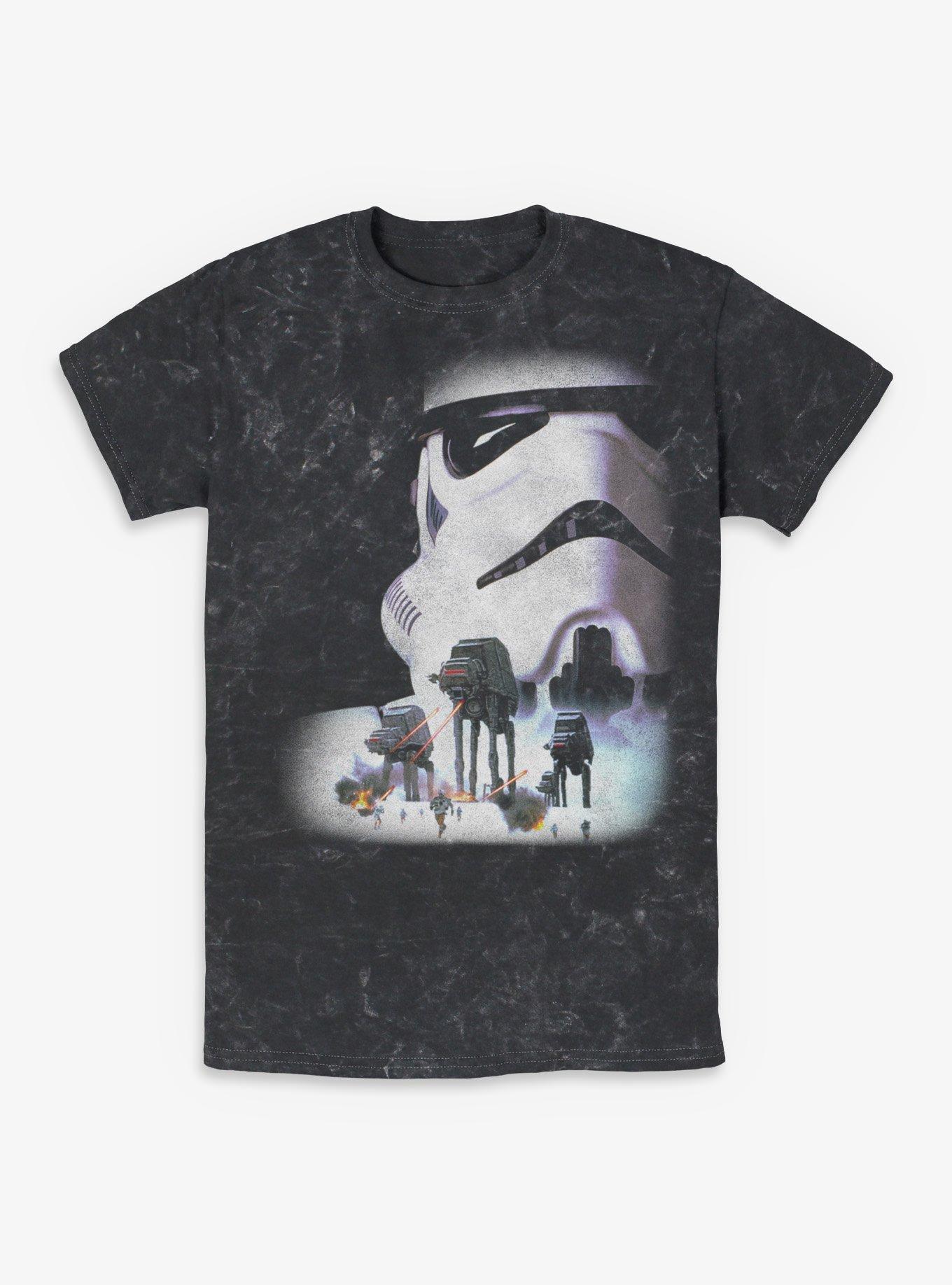 Star Wars The Empire Strikes Back Stormtrooper Helmet Mineral Wash T-Shirt Hot Topic Exclusive