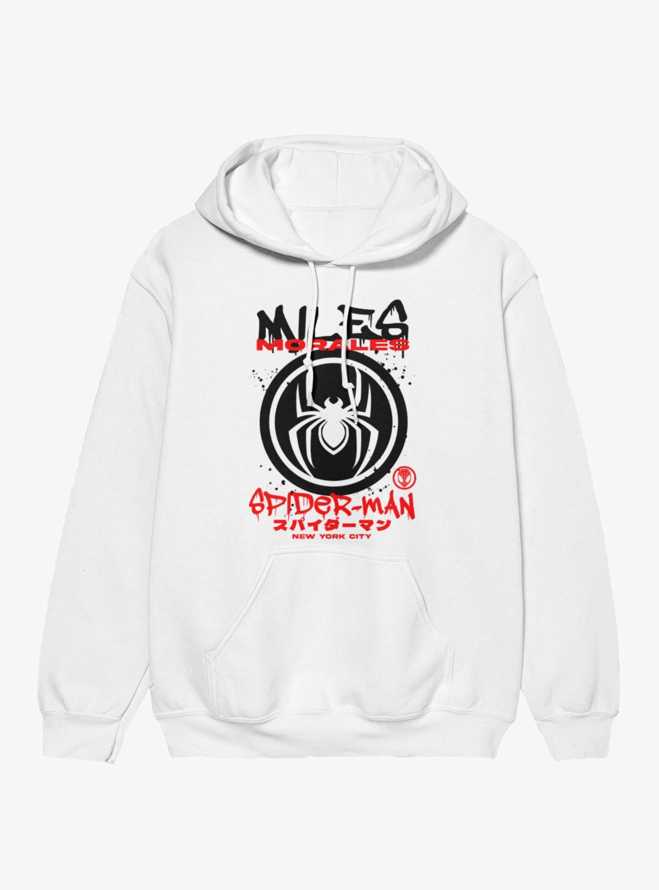 Marvel Spider-Man New York Graffiti Drip Miles Morales Hoodie, , hi-res