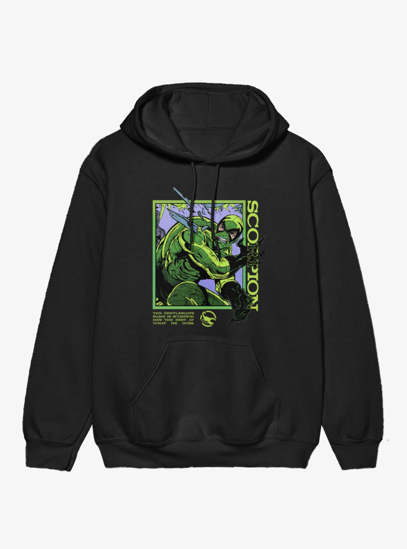 Marvel Spider-Man The Gentleman's Name Is Scorpion Hoodie, BLACK, hi-res view 1