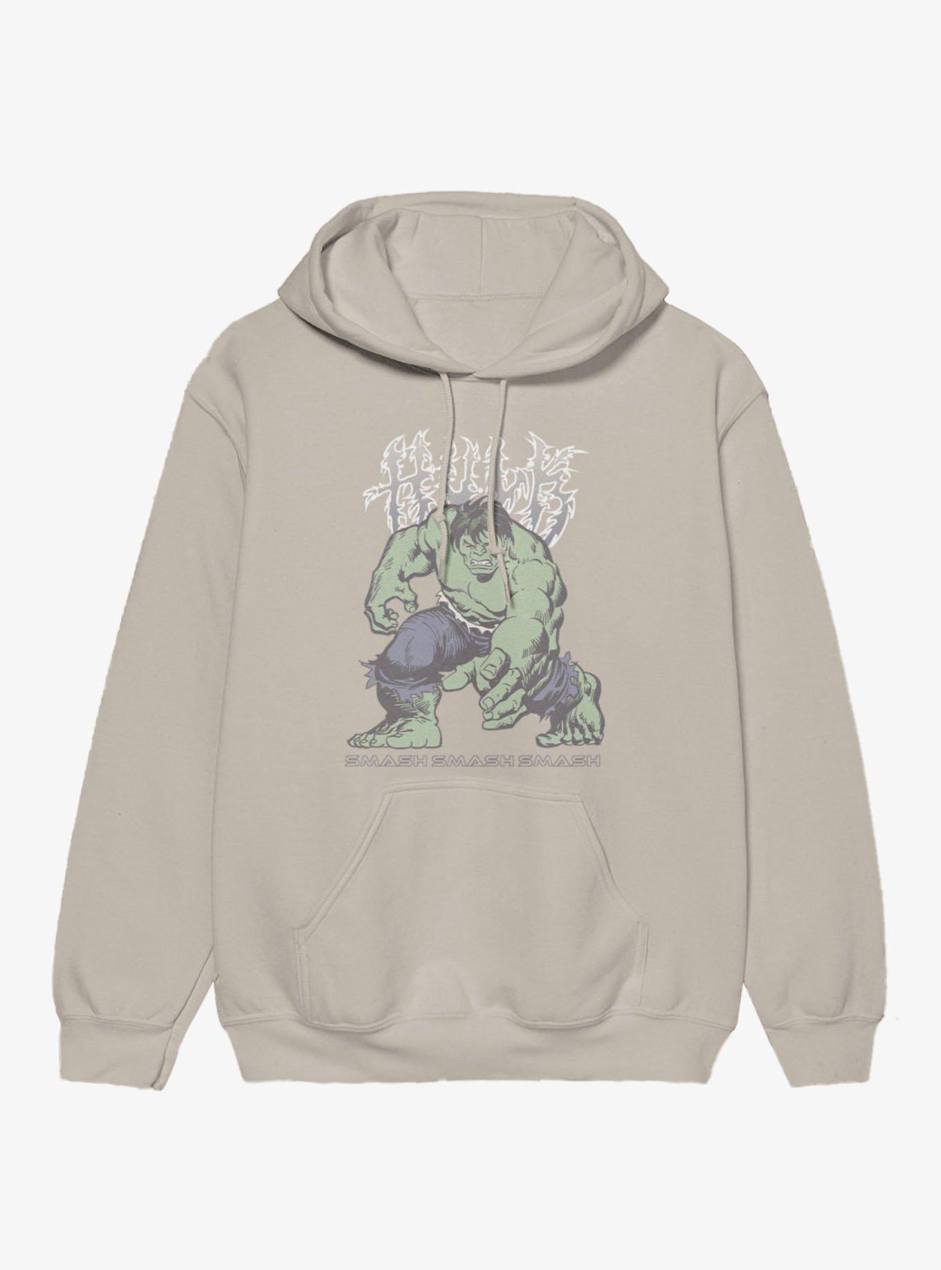 Marvel Metal Classic Hulk Smash Smash Smash Hoodie, SAND, hi-res view 1