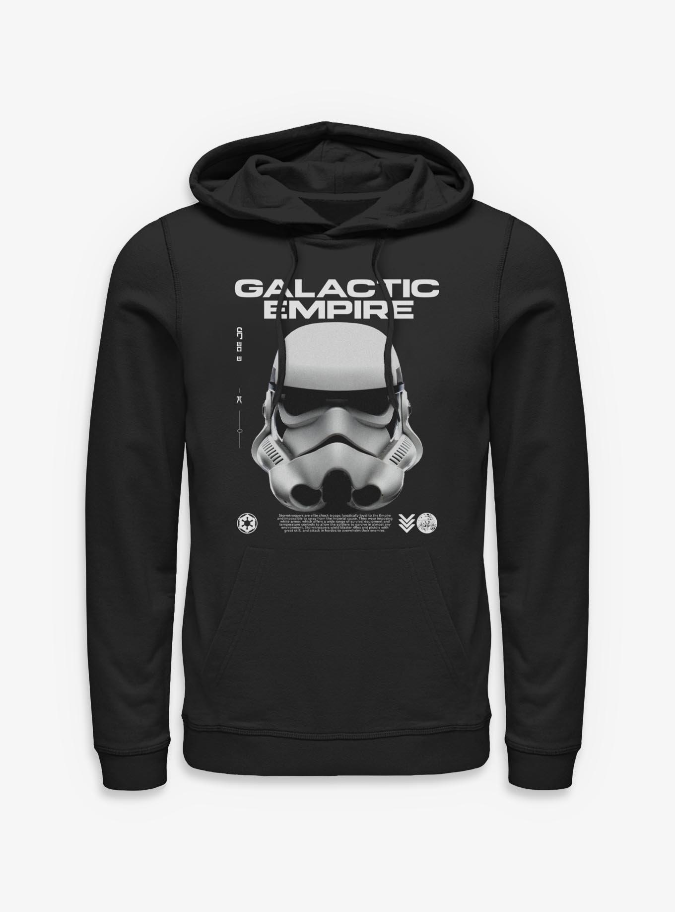 Star Wars Galactic Empire Stormtrooper Helmet Hoodie Hot Topic Exclusive, , hi-res