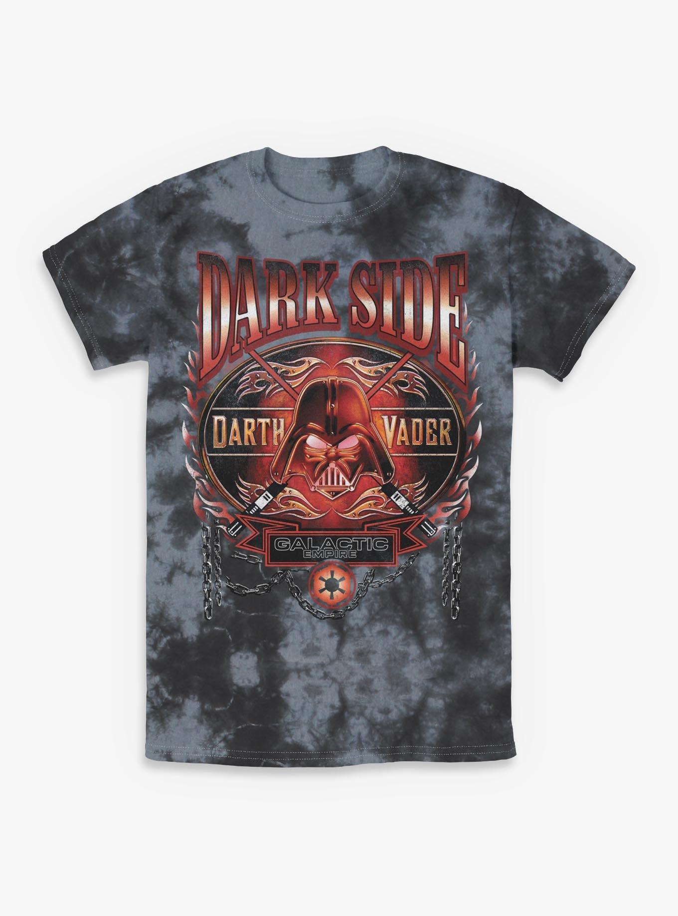 Star Wars Darth Vader Flames Tie-Dye T-Shirt Hot Topic Exclusive, , hi-res