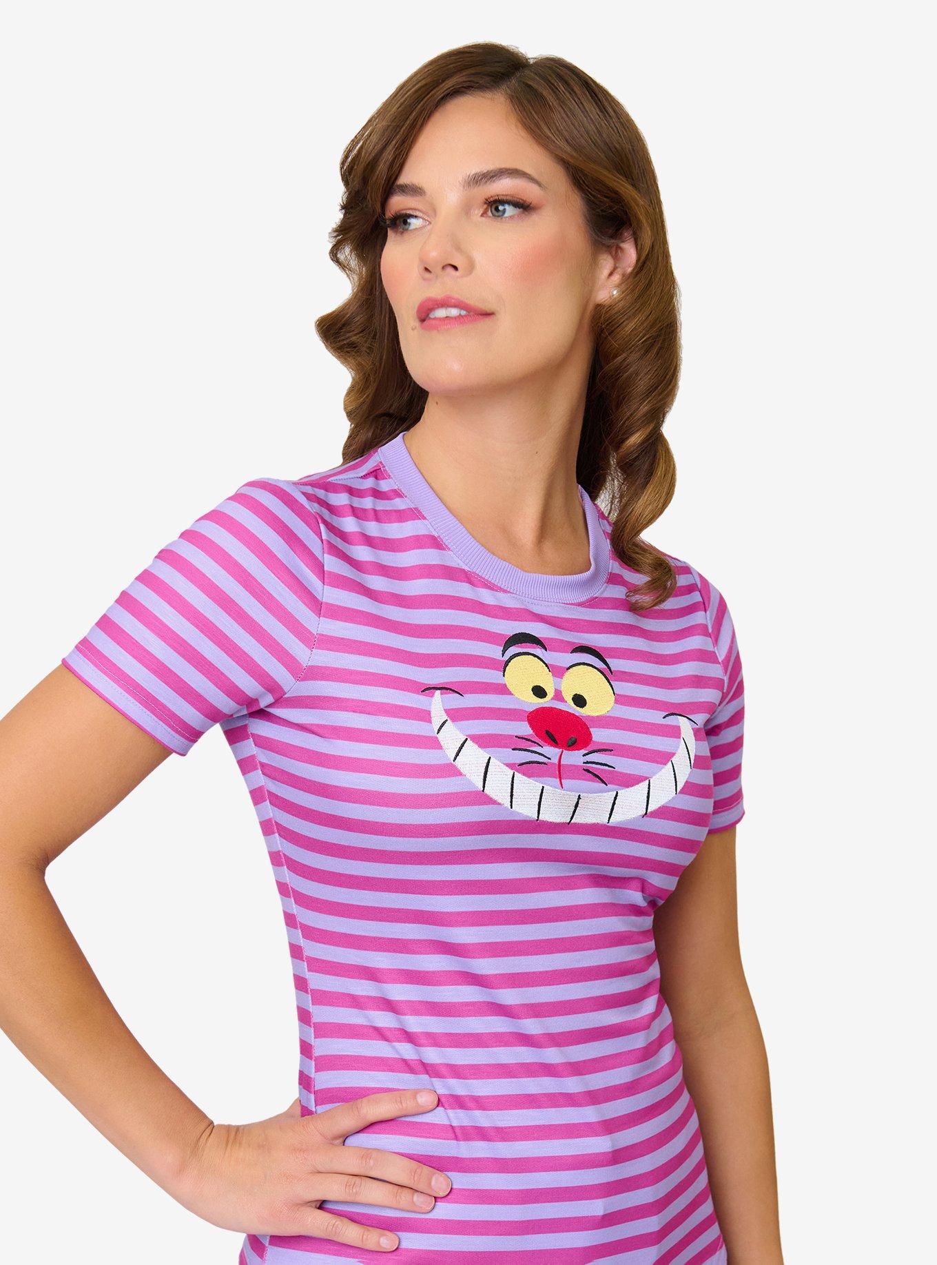 Disney Alice In Wonderland Collection By Unique Vintage Cheshire Cat Back to Basics Top, , hi-res