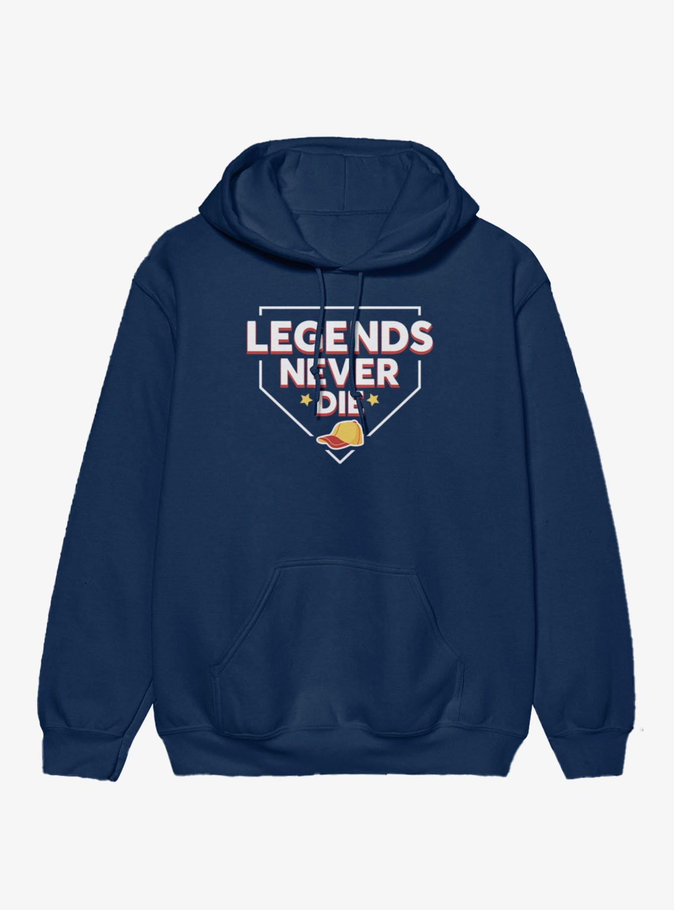 The Sandlot Legends Never Dies Home Plate Outline Hoodie, , hi-res