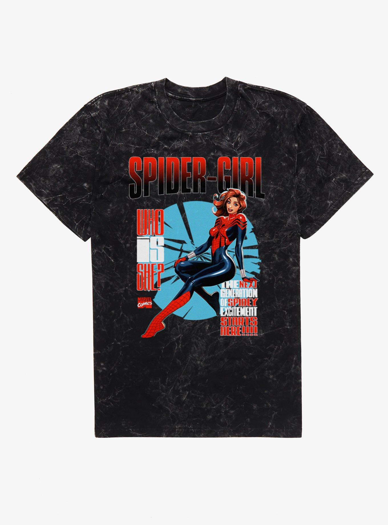 Marvel Spider-Man Who Is Spider-Girl Next Generation Mineral Wash T-Shirt, , hi-res