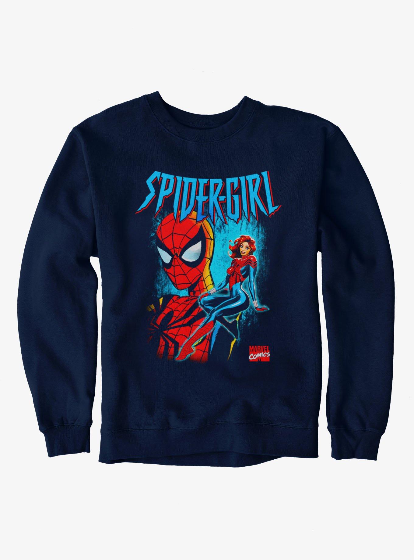 Marvel Spider-Man Spider-Girl Seated And Masked Sweatshirt, , hi-res