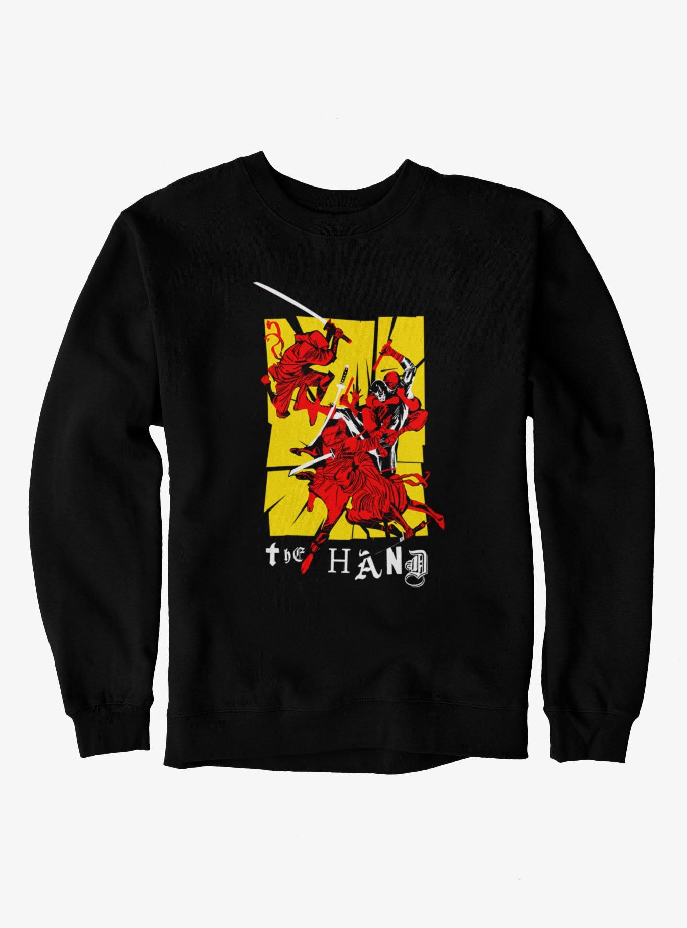 Marvel Comics Retro Hand On The Daredevil Ransom Letters Sweatshirt, , hi-res