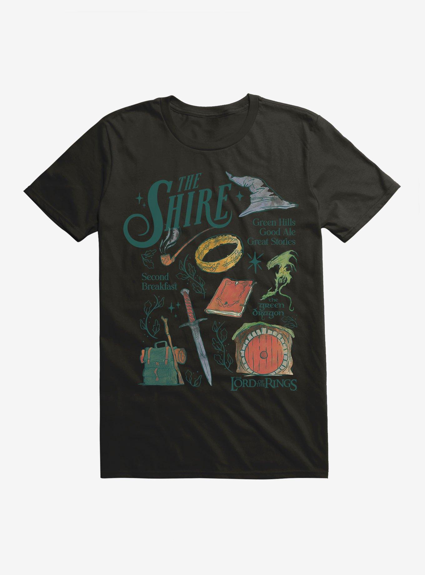 The Lord Of The Rings The Shire Icons T-Shirt, , hi-res