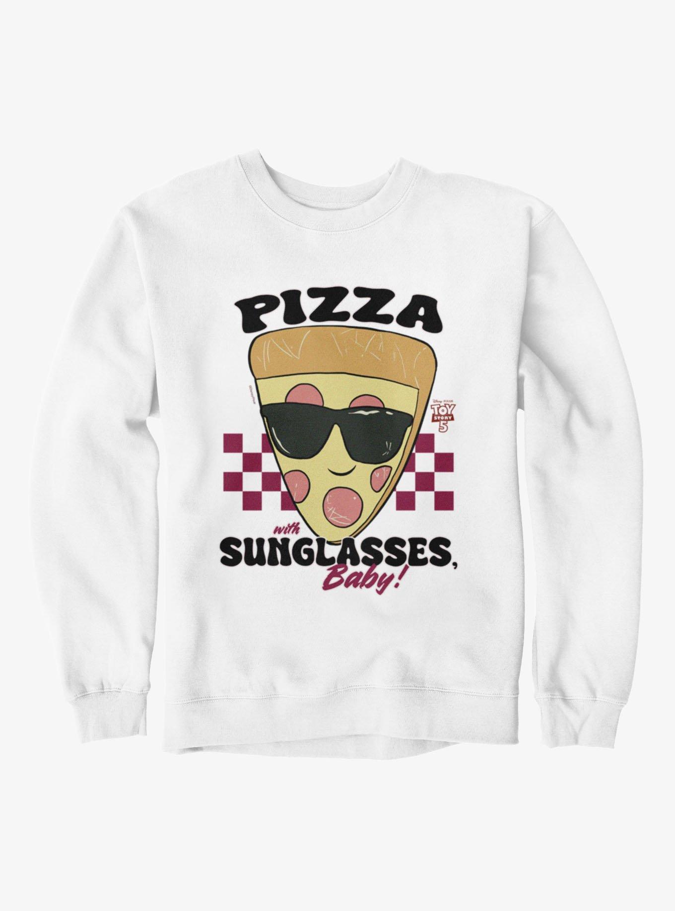 Disney Pixar Toy Story 5 Pizza With Sunglasses Baby Checkered Sweatshirt, , hi-res