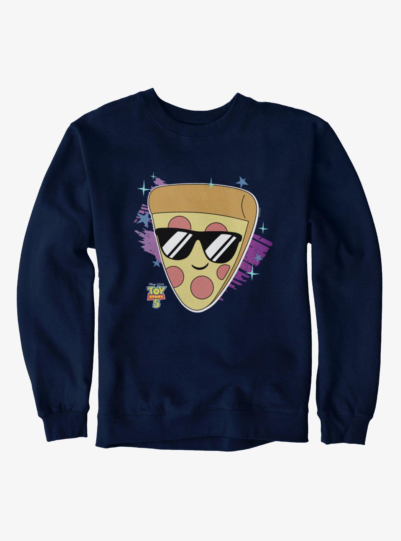 Disney Pixar Toy Story 5 Pizza With Sunglasses Stars Sweatshirt, , hi-res