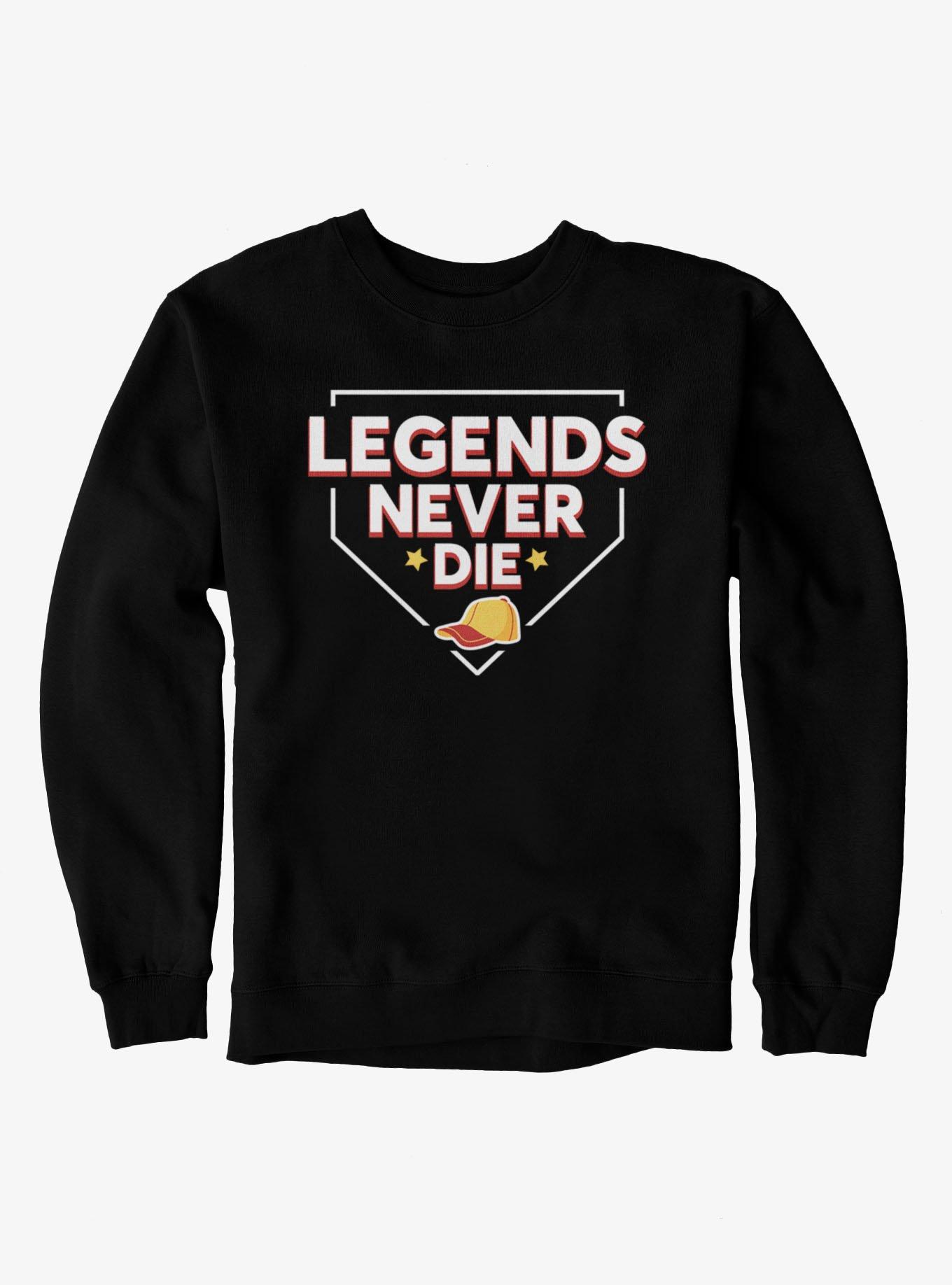 The Sandlot Legends Never Dies Home Plate Outline Mens Sweatshirt, , hi-res