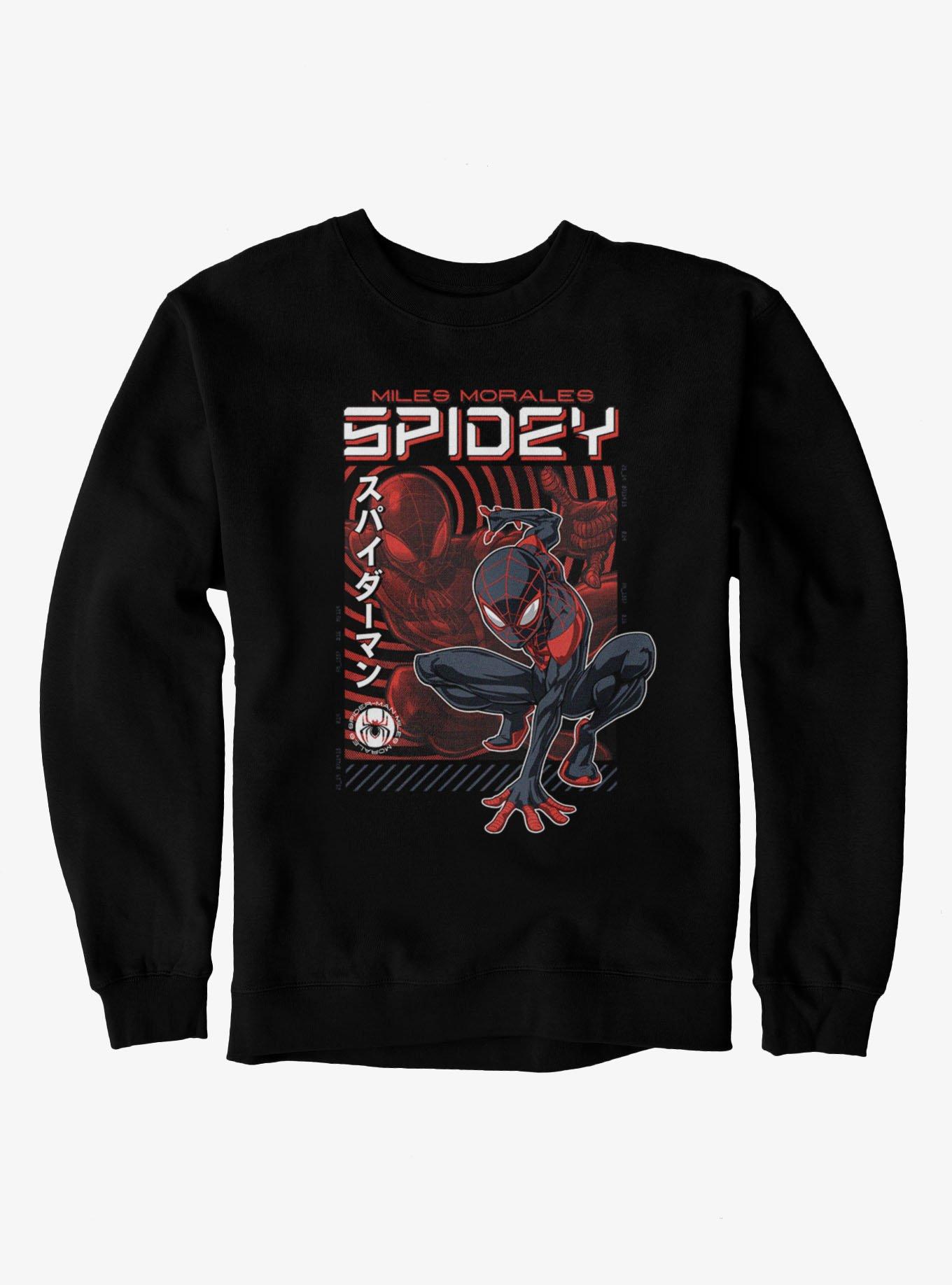 Marvel Spider-Man Miles Morales Spidey Crouch Sweatshirt, , hi-res