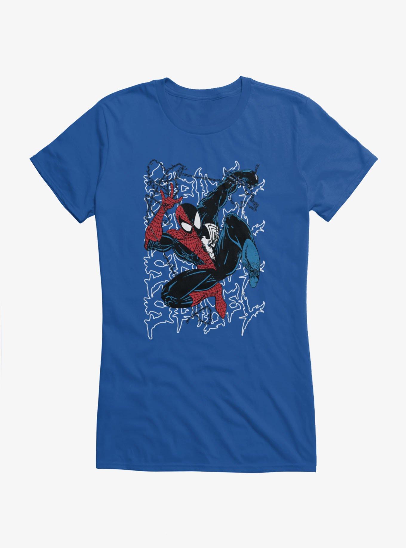 Marvel Retro Half Venom Web Leap Girls T-Shirt, , hi-res