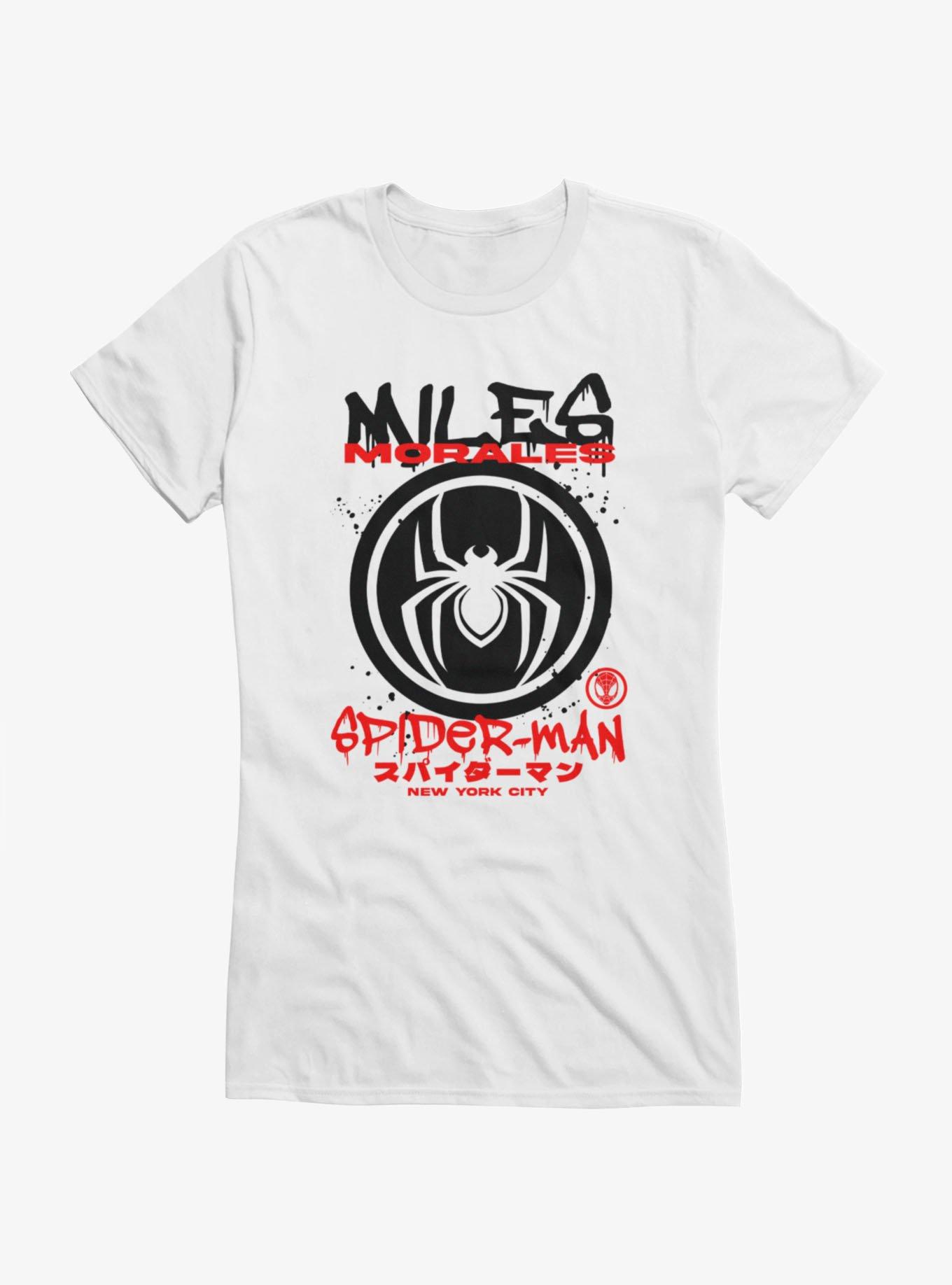 Marvel Spider-Man New York Graffiti Drip Miles Morales Girls T-Shirt, , hi-res