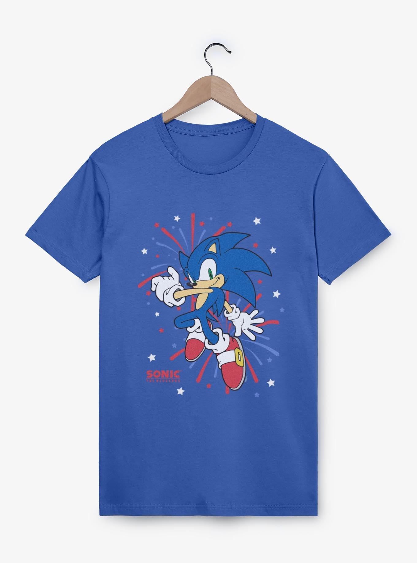 Sonic The Hedgehog Fireworks & Stars T-Shirt, , hi-res