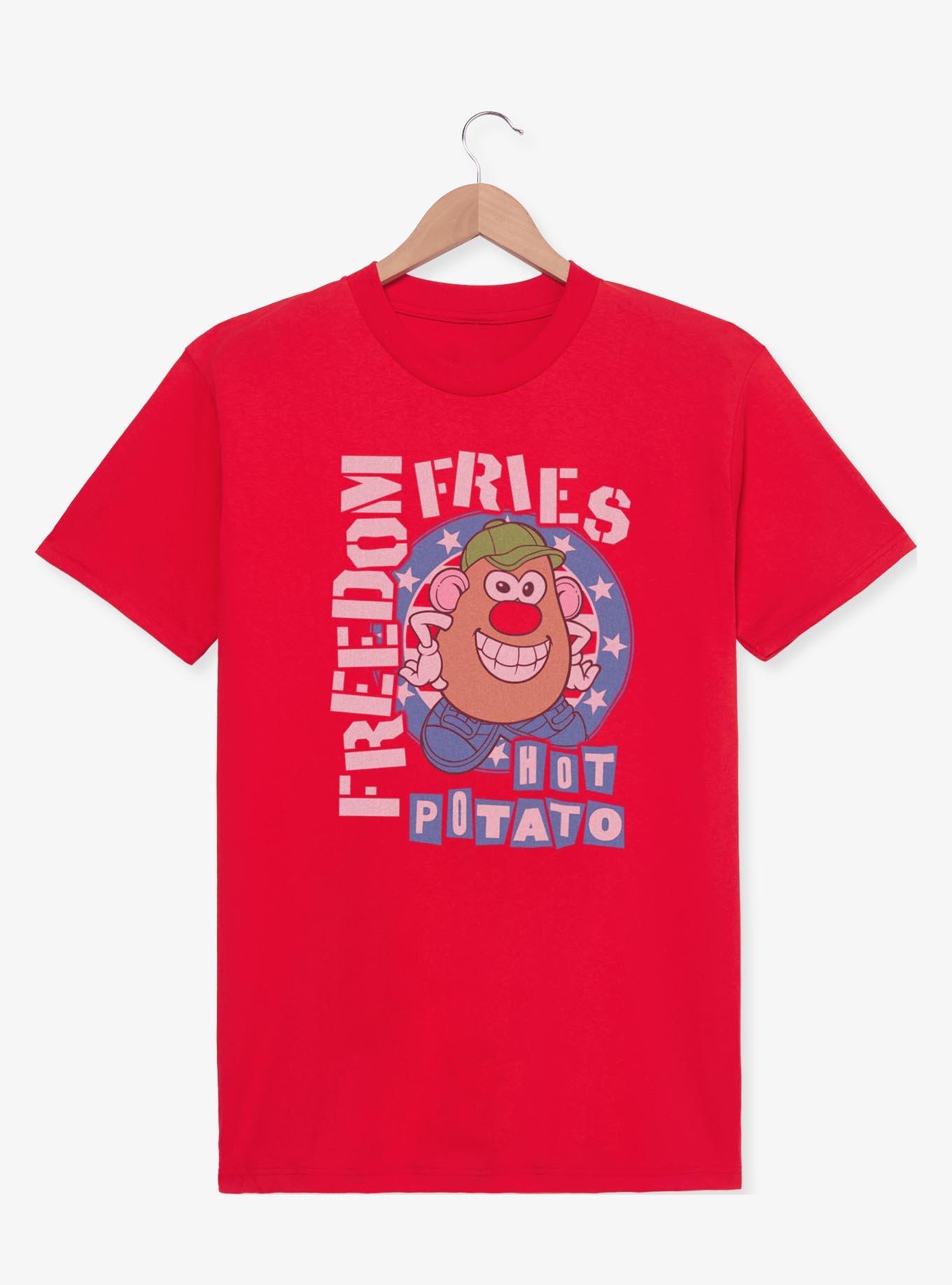 Mr Potato Head Freedom Fries Hot Potato T-Shirt, RED, hi-res view 1