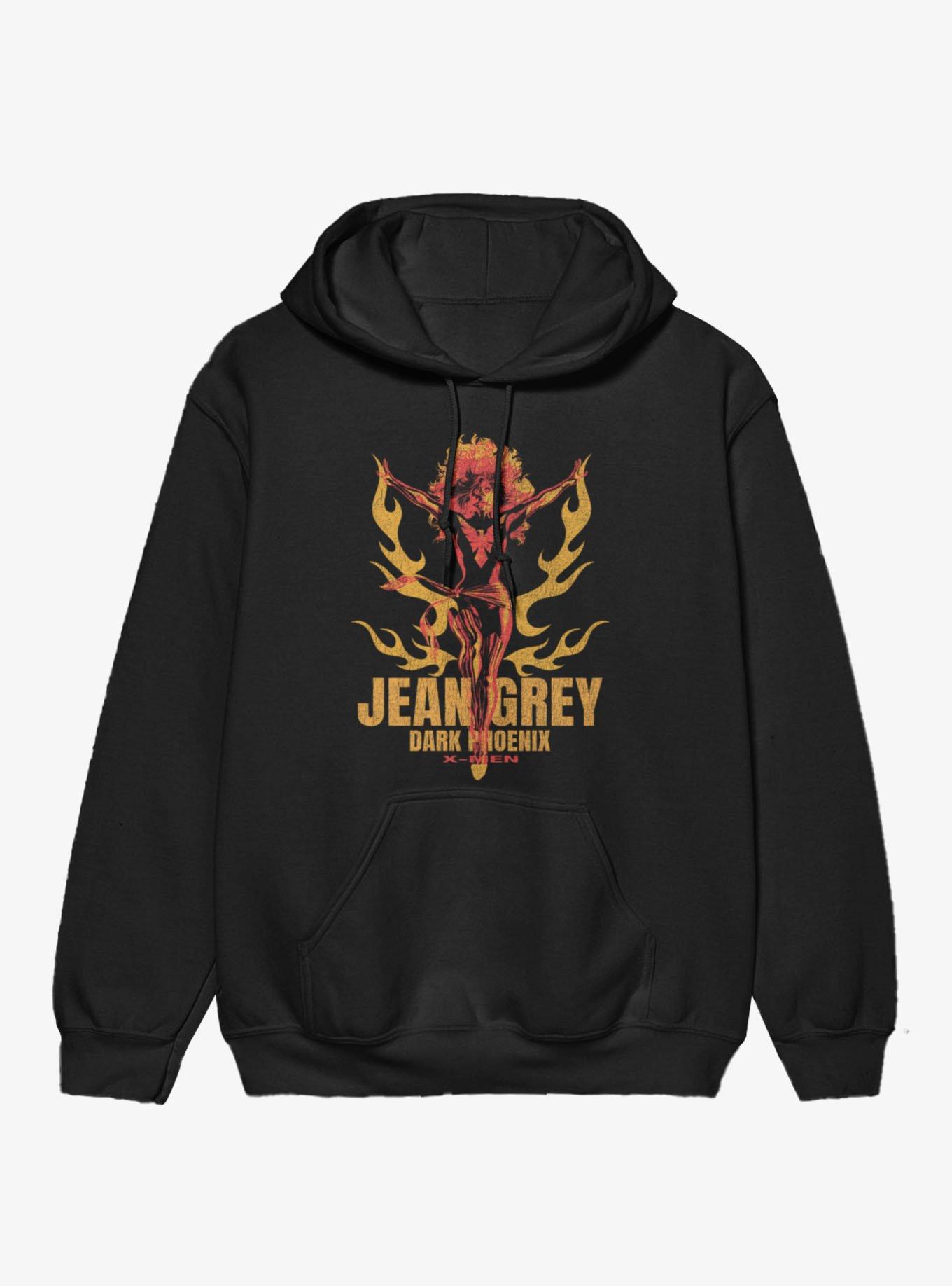 Marvel X-Men Jean Grey Dark Phoenix Orange And Red Flames Hoodie, , hi-res