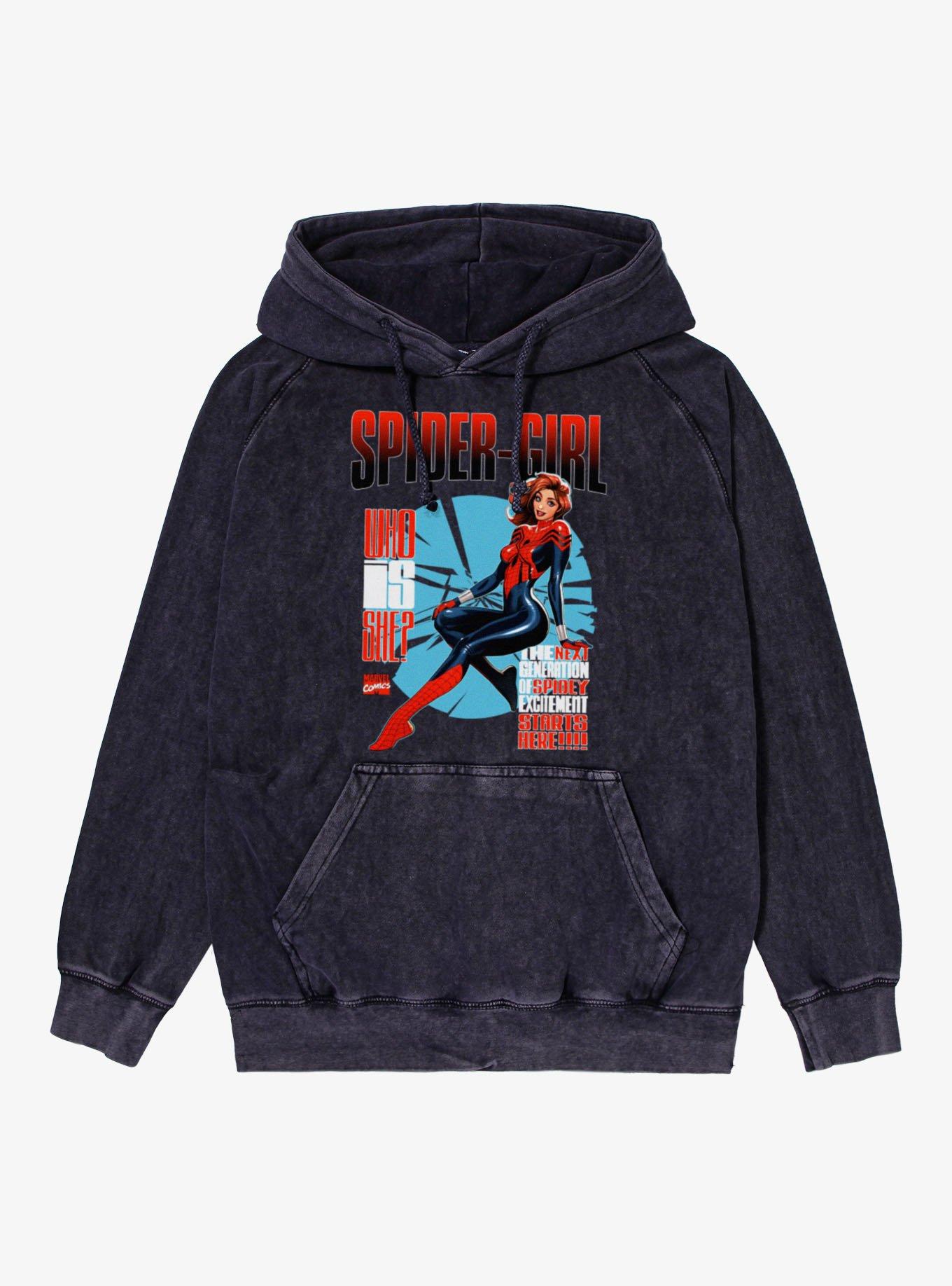 Marvel Spider-Man Who Is Spider-Girl Next Generation Mineral Wash Hoodie, , hi-res