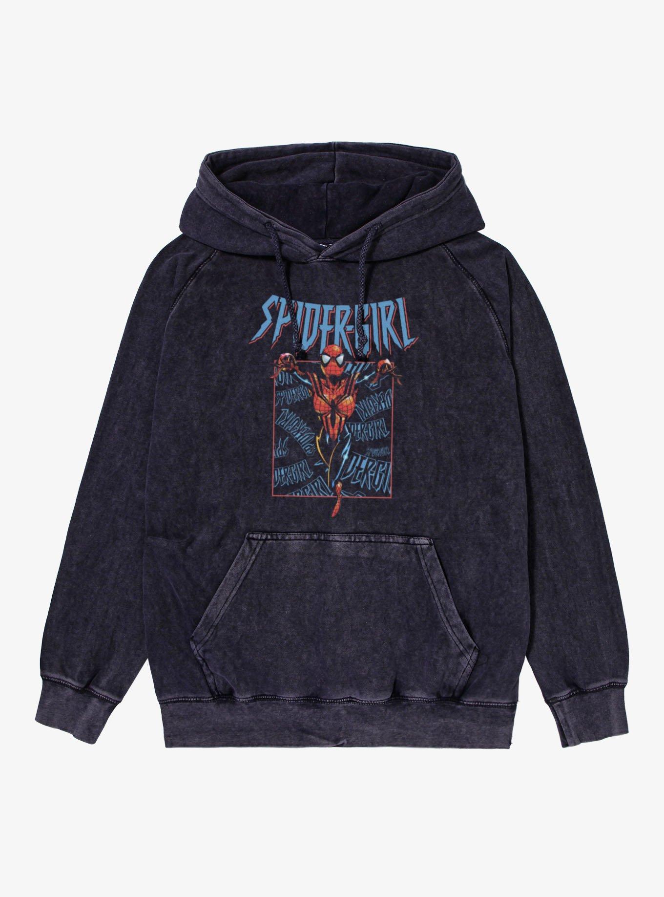 Marvel Spider-Man Spider-Girl Mineral Wash Hoodie, , hi-res