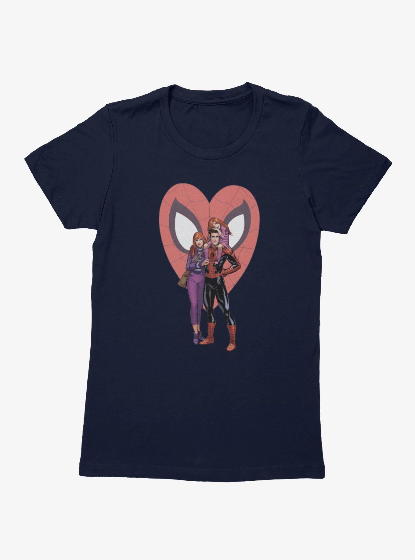 Marvel Spider-Man Spider Family At Heart Womens T-Shirt, , hi-res view 1